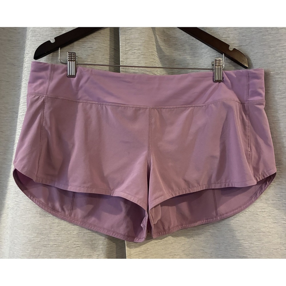 Lululemon Speed Up High-Rise Lined Shorts 2.5" Lilac Size 14 Running Athleisure